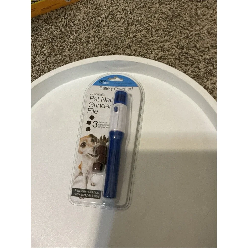 2pack Dukes Battery Operated Pet Nail Grinder File New
